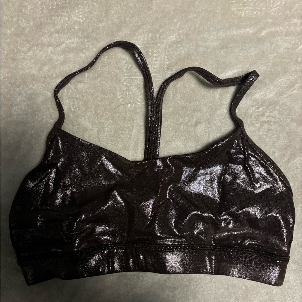 Lululemon Foil Sparkle Flow Y Bra